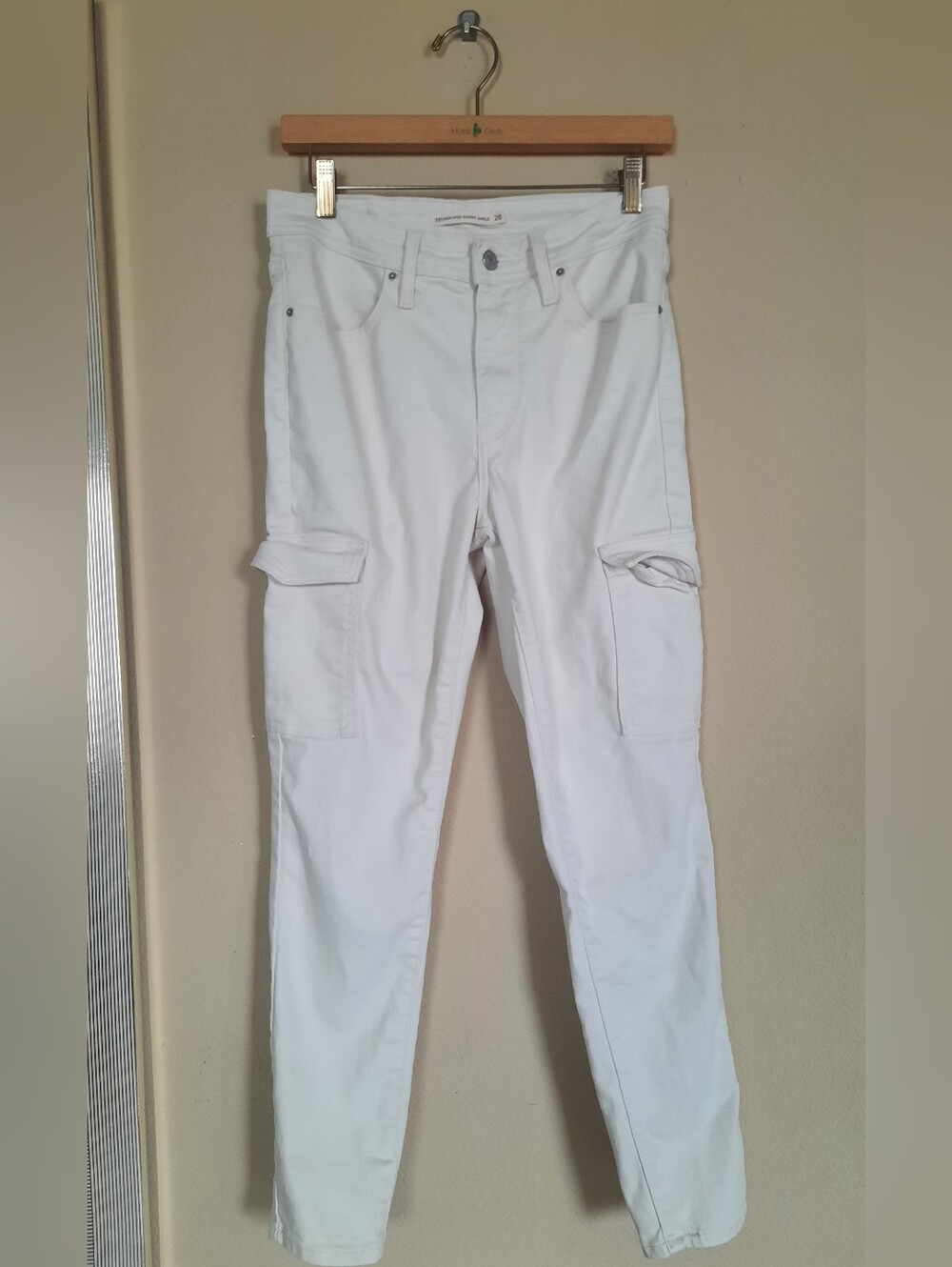 Levi's White Cargo Jeans for Women